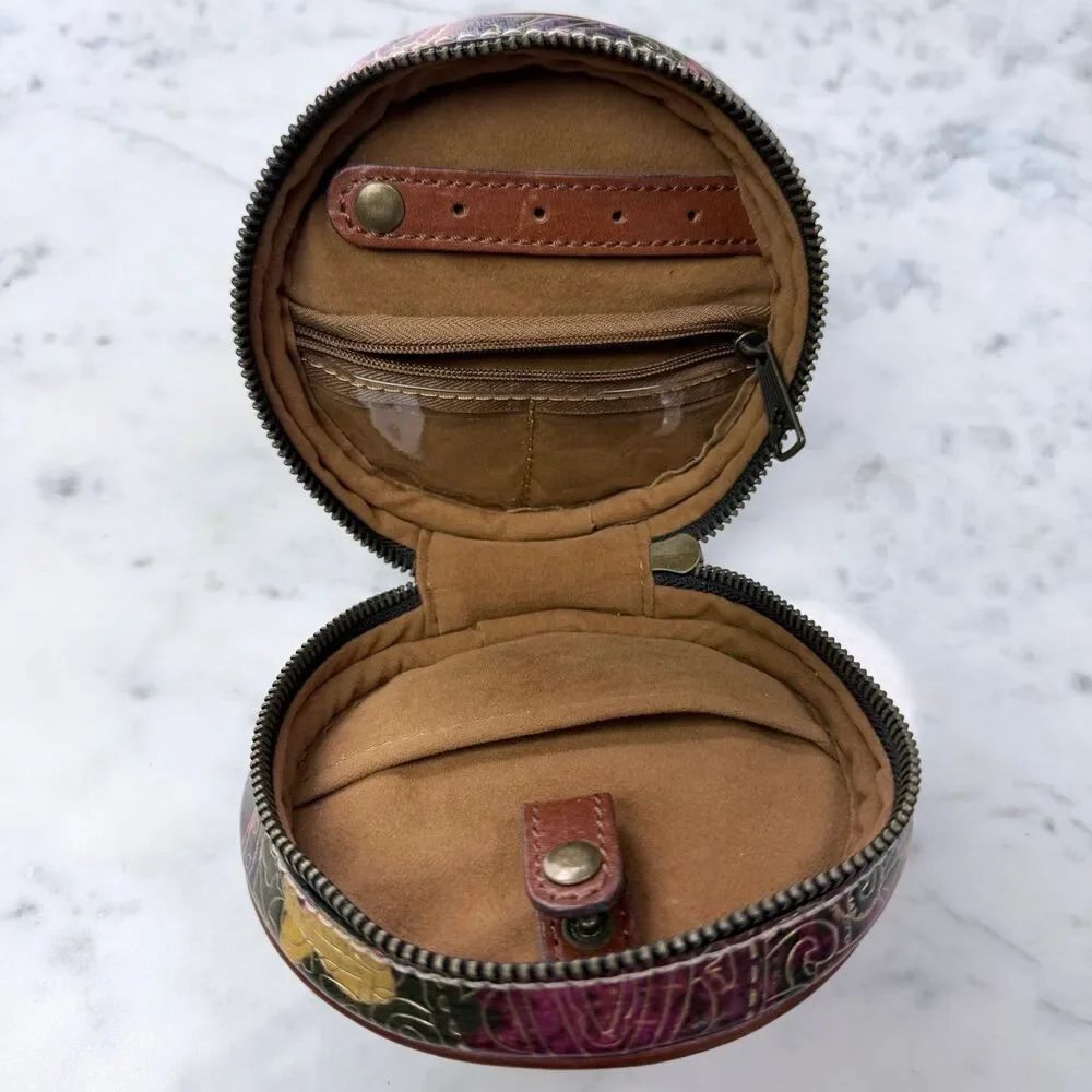 Patricia Nash Diamante Leather Jewelry Case